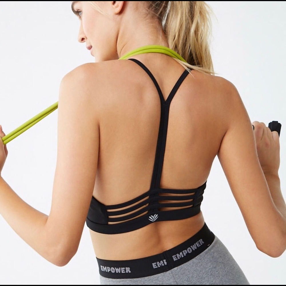 Caged Y-Back Sports Bra NWT